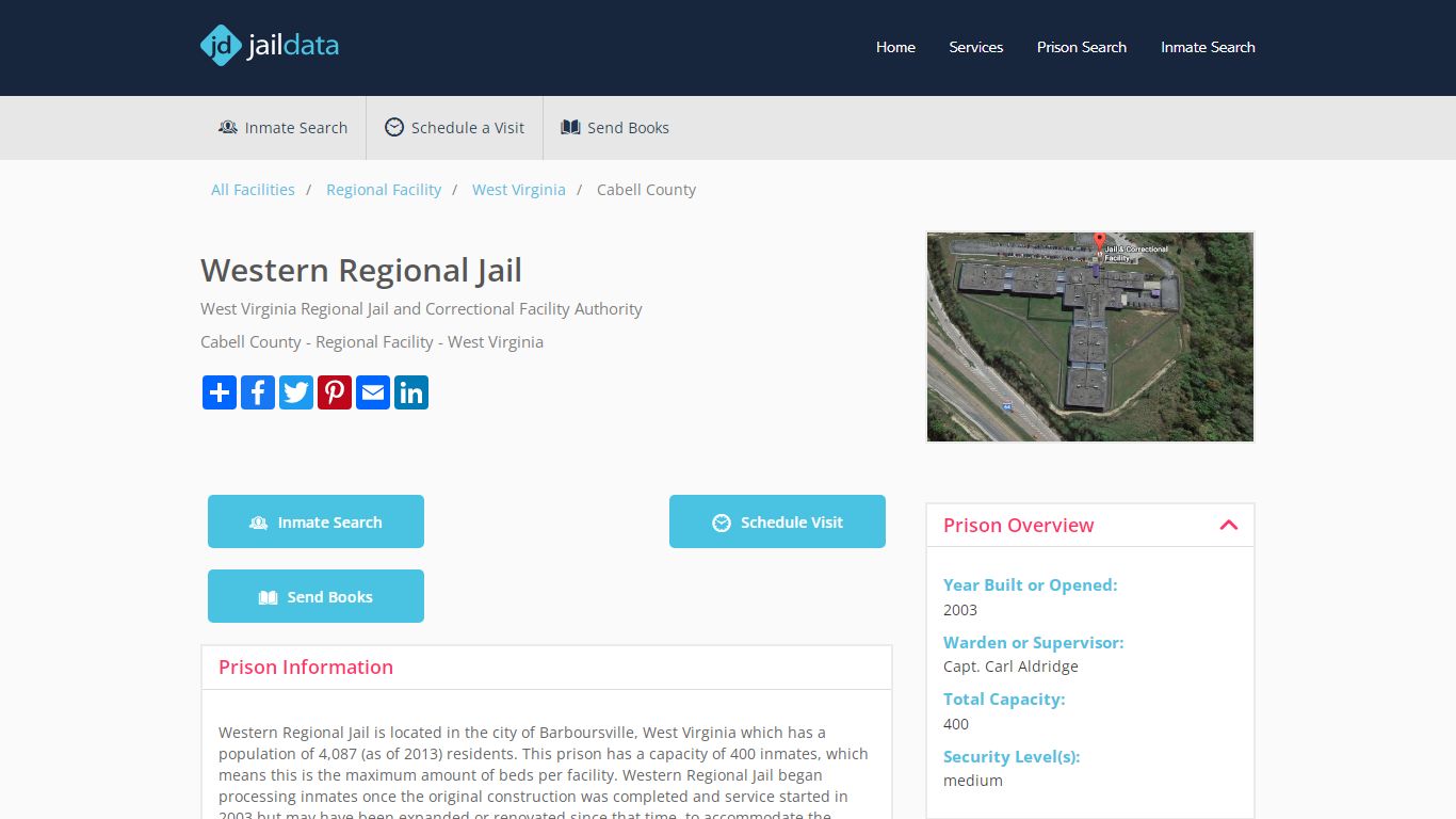 Western Regional Jail Inmate Search and Prisoner Info ...